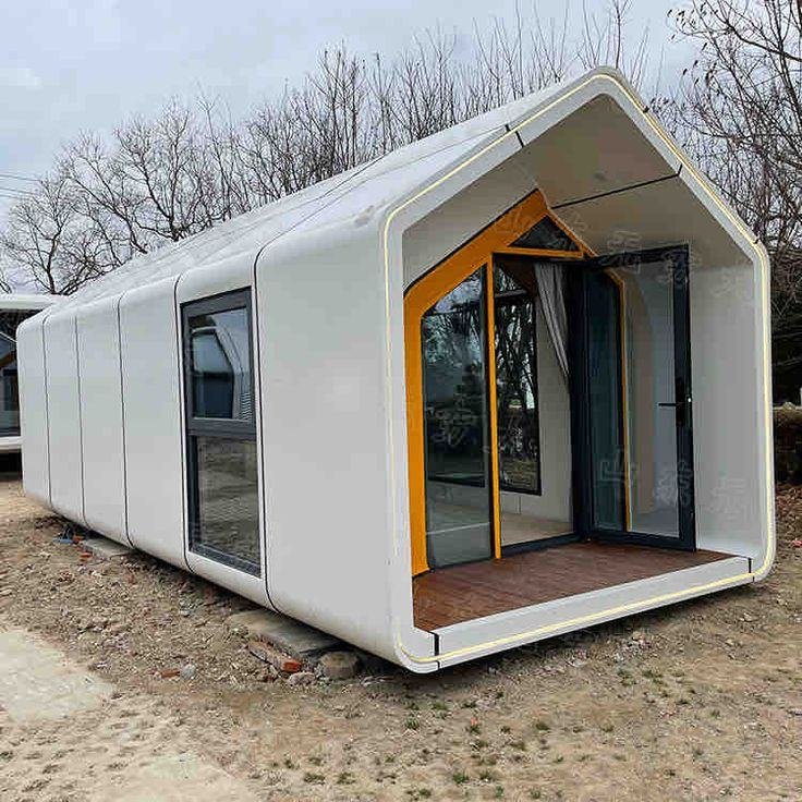 Pod cabin with glazing
